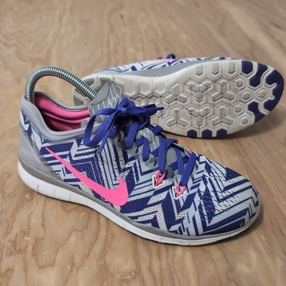 2014 Nike Free 5.0 TR Fit 5 Print Gray/Purple Running Shoes! Size 8‎ $120.00
